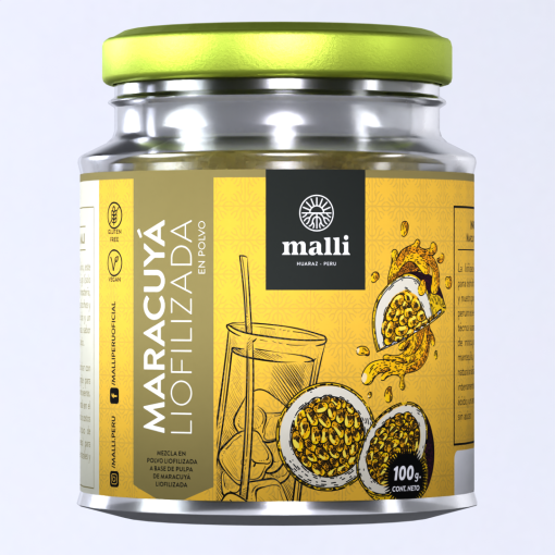 Maracuyá Liofilizada en polvo, 100 gr